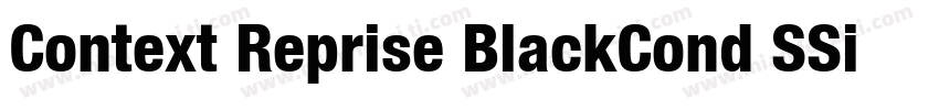 Context Reprise BlackCond SSi Black字体转换